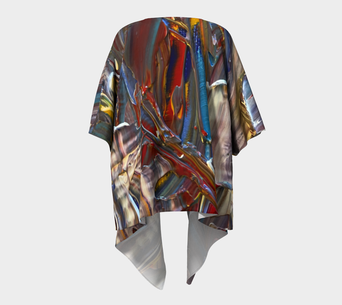 Wishing For Blue Draped Kimono