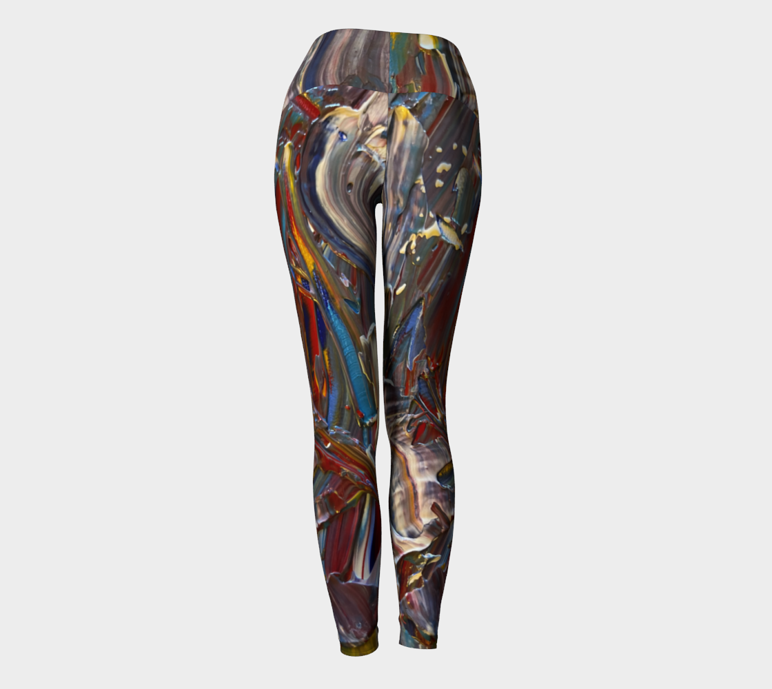 Wishing For Blue Yoga Leggings