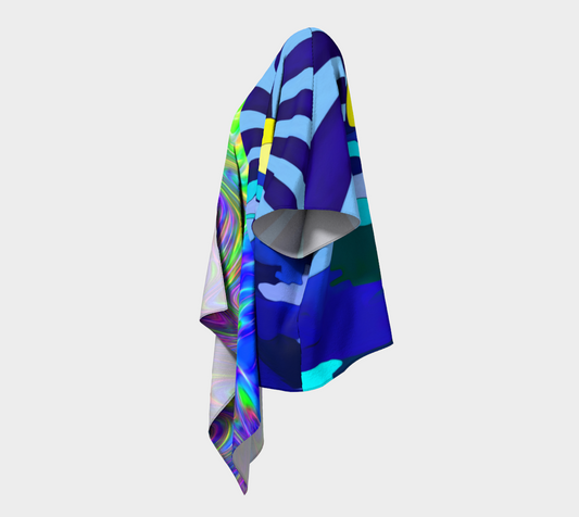 Sunset On The Lake Draped Kimono