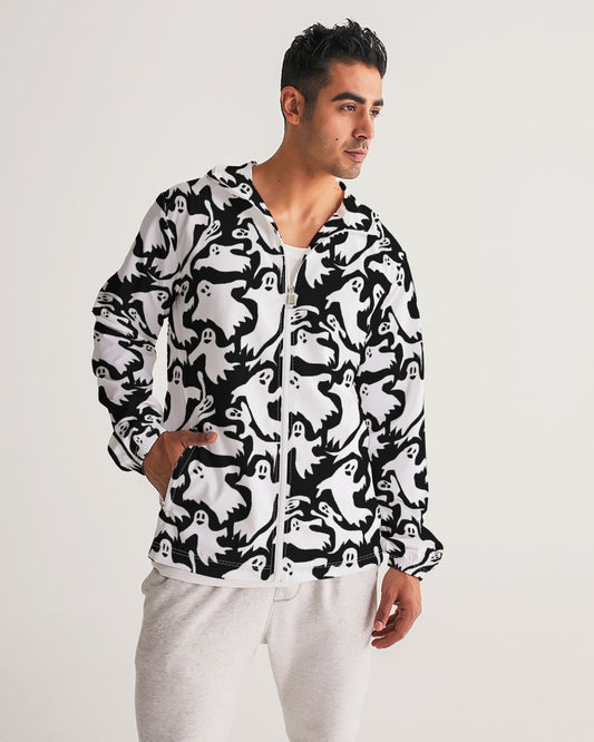 Ghosts Pattern Men's Windbreaker