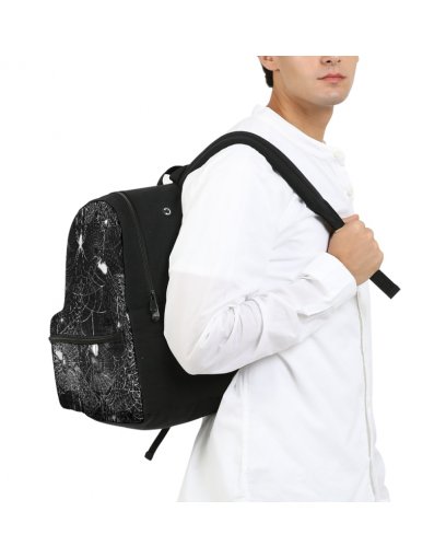 Spider Webs Small Canvas Backpack