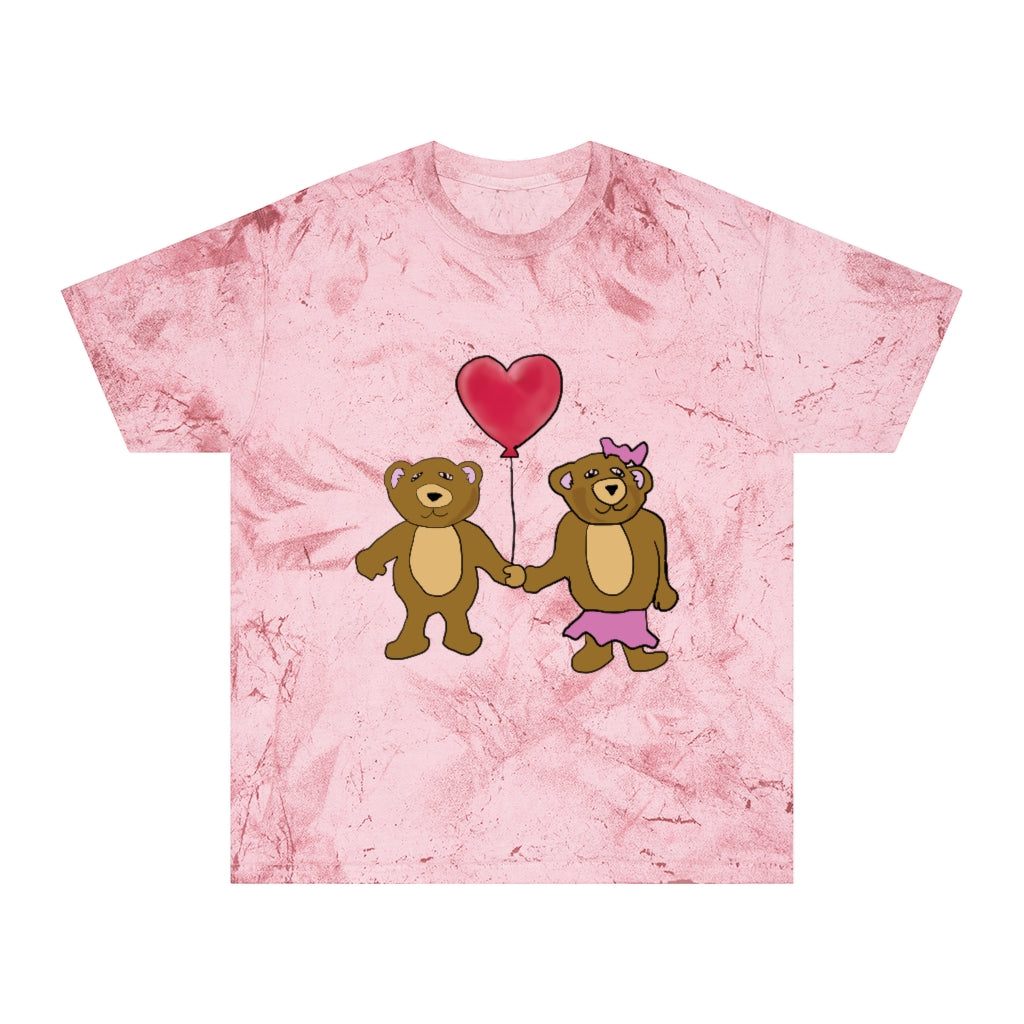 Teddy Bear Valentine Unisex Color Blast T-Shirt