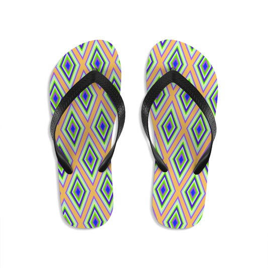 Colorful diamonds Variation 1 Unisex Flip-Flops