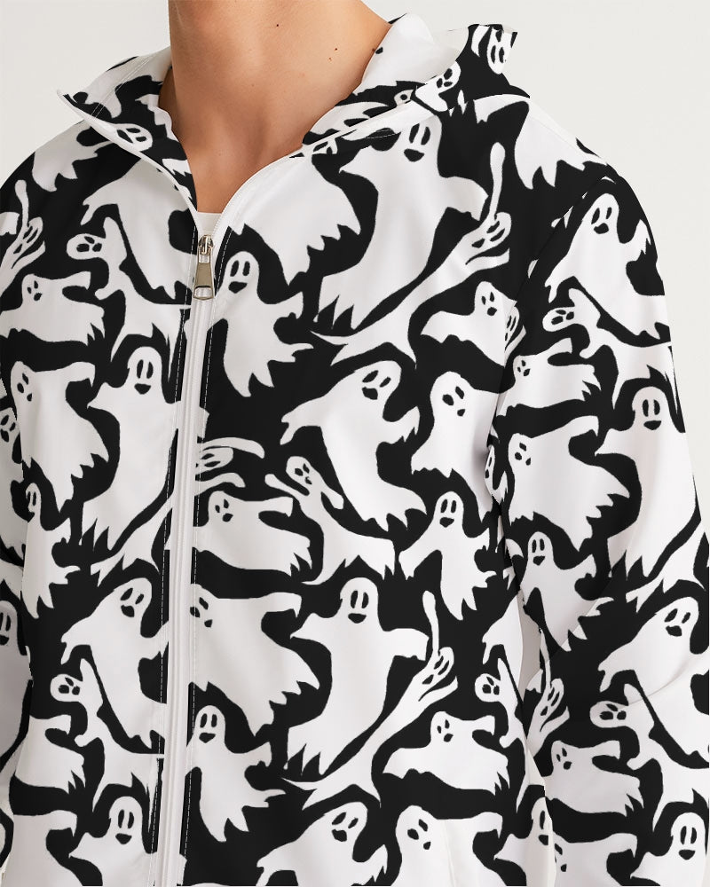Ghosts Pattern Men's Windbreaker
