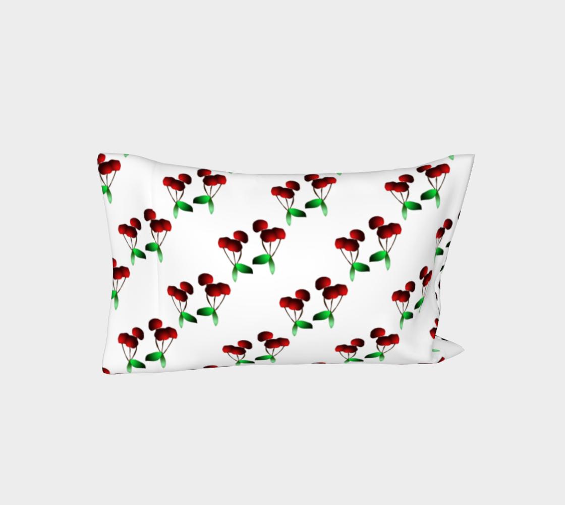 Cherries Pattern Bed Pillow Sleeve