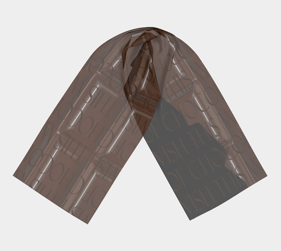 Chocolate Bar Long Scarf