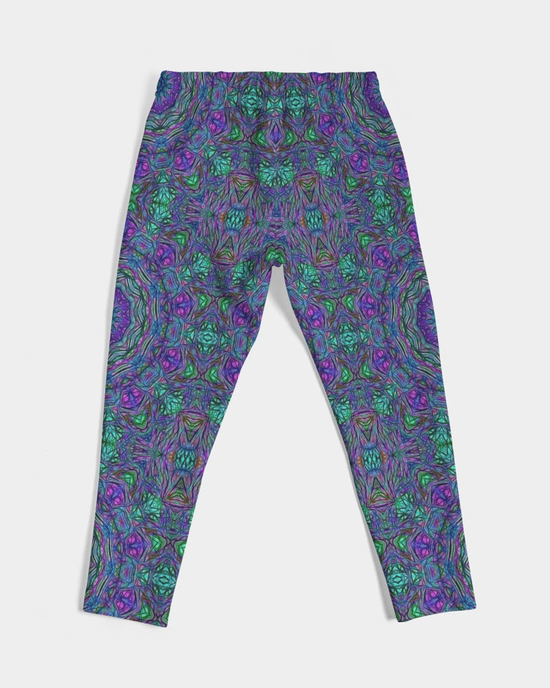 Blue Green Purple Kaleidoscope Men's Joggers
