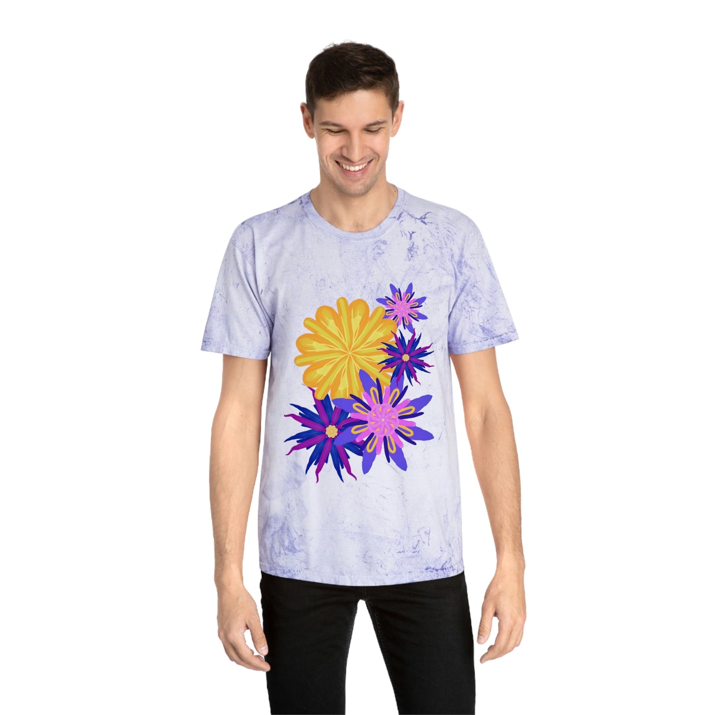 Fanciful Flowers 2 Unisex Color Blast T-Shirt