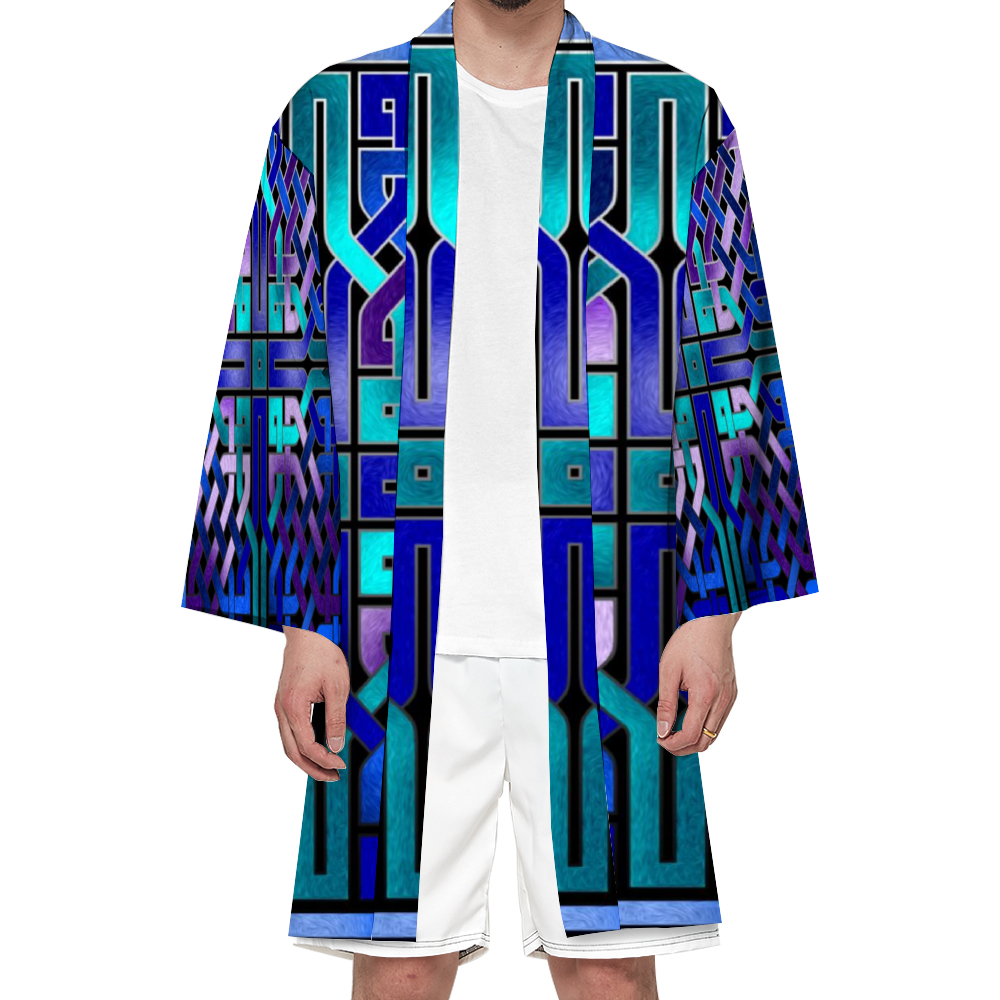 Blue Celtic Knot Haori Unisex All Over Print Haori Beach Kimono