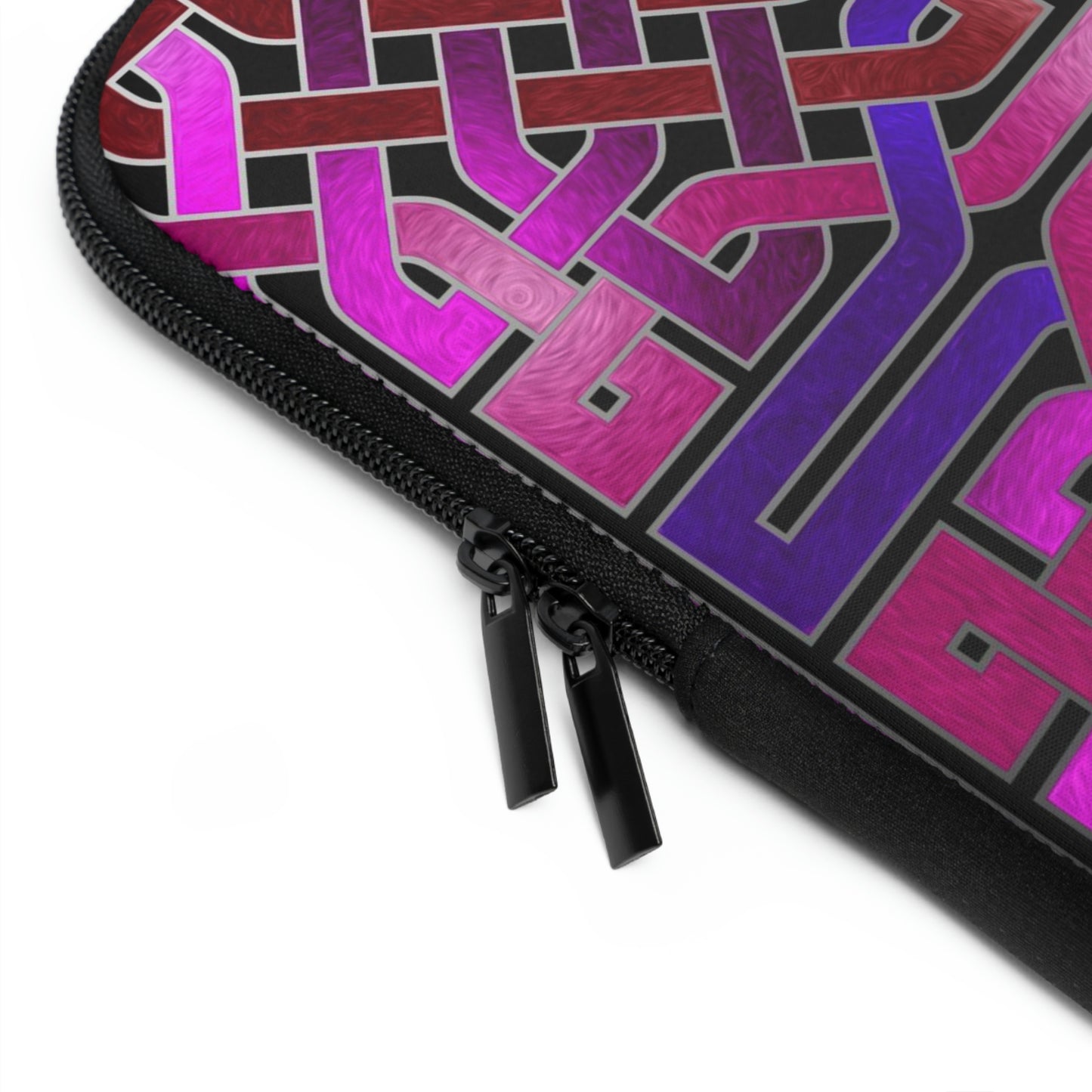 Pink Celtic Knot Square Laptop Sleeve