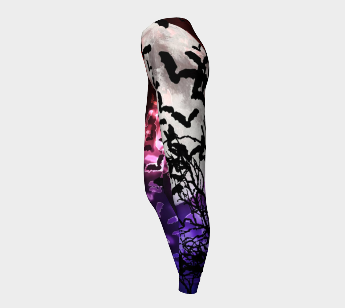 Bokeh Bats and Moon Leggings