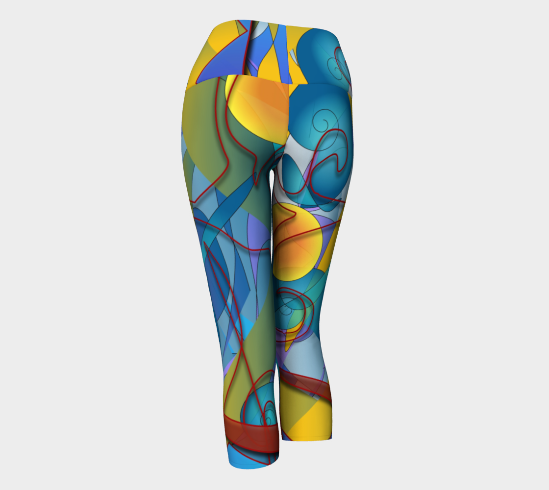 Geometry Collage Yoga Capris