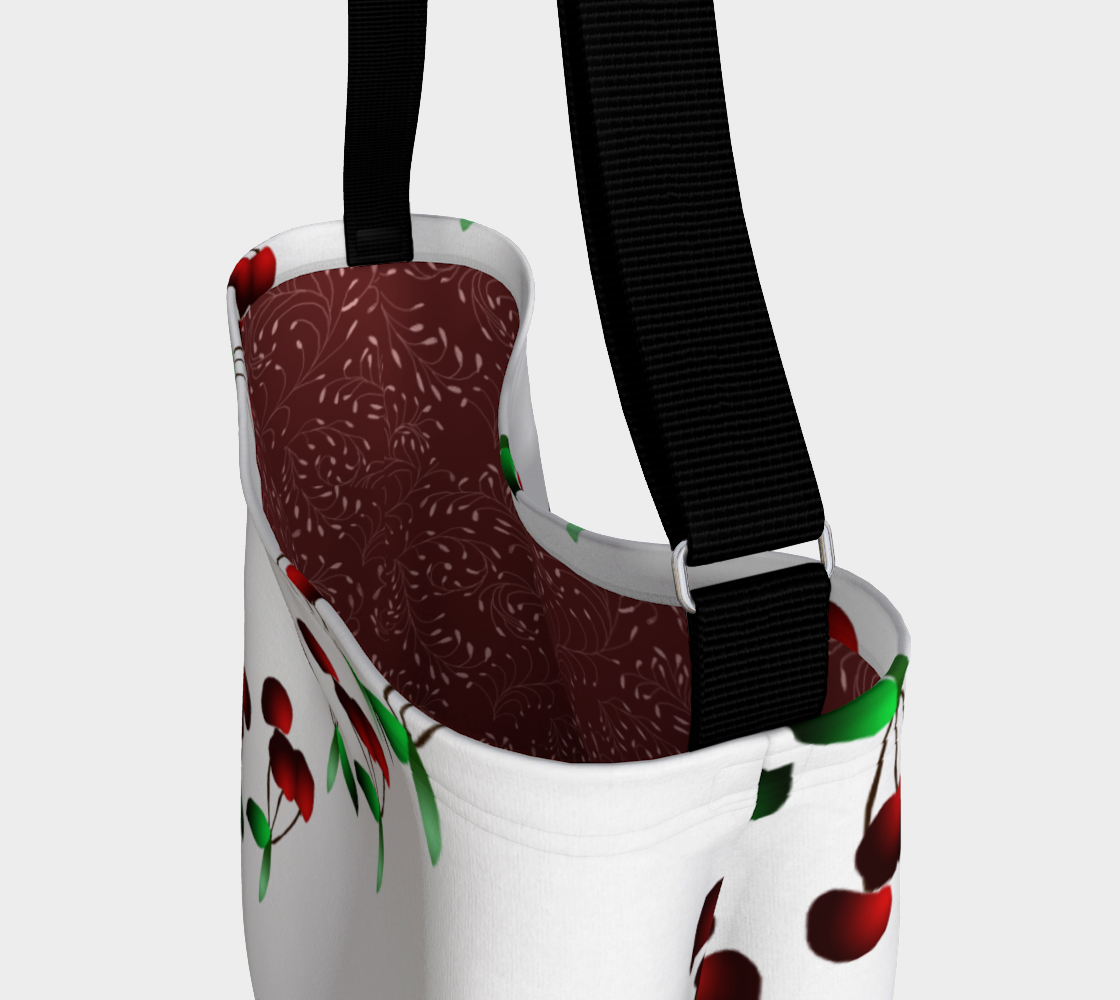Cherries Pattern Day Tote