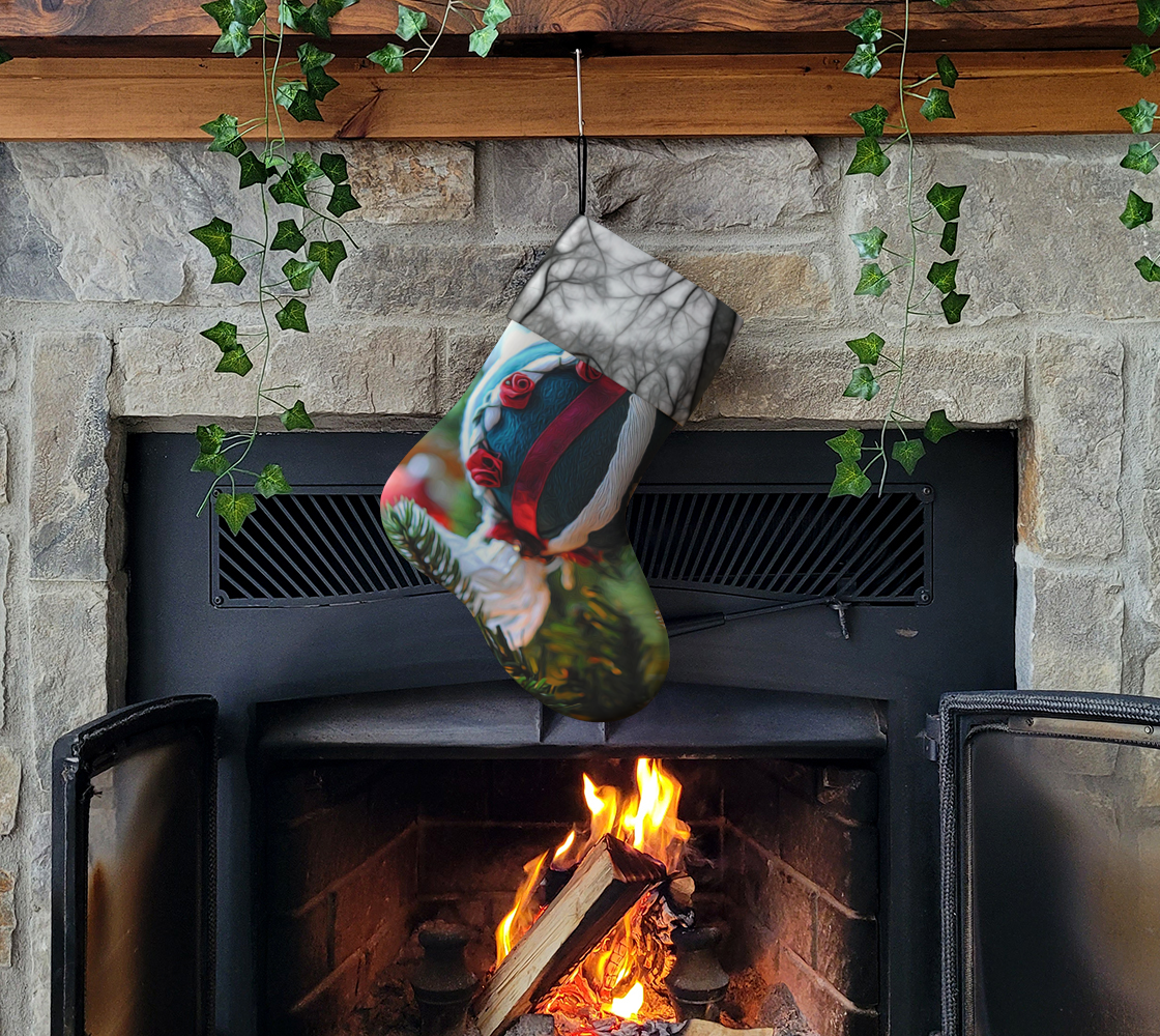 Handmade Ornament Victorian Christmas Stocking