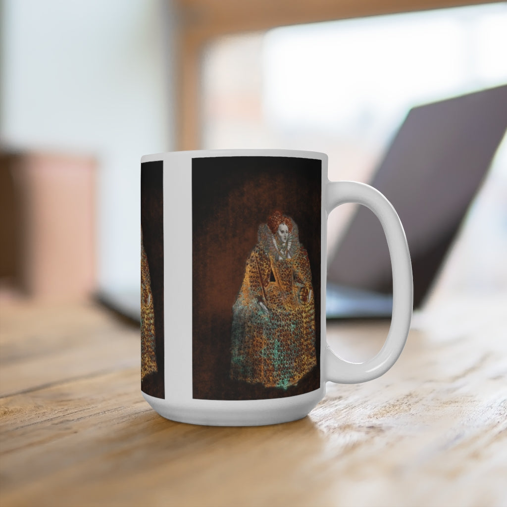 Elizabeth I In Gold Ceramic Mugs (11oz\15oz\20oz)