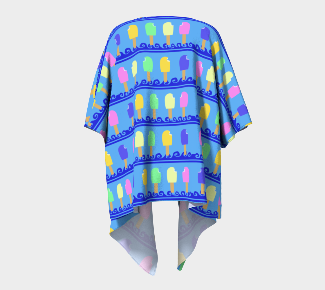 Ice Cream Bar Draped Kimono