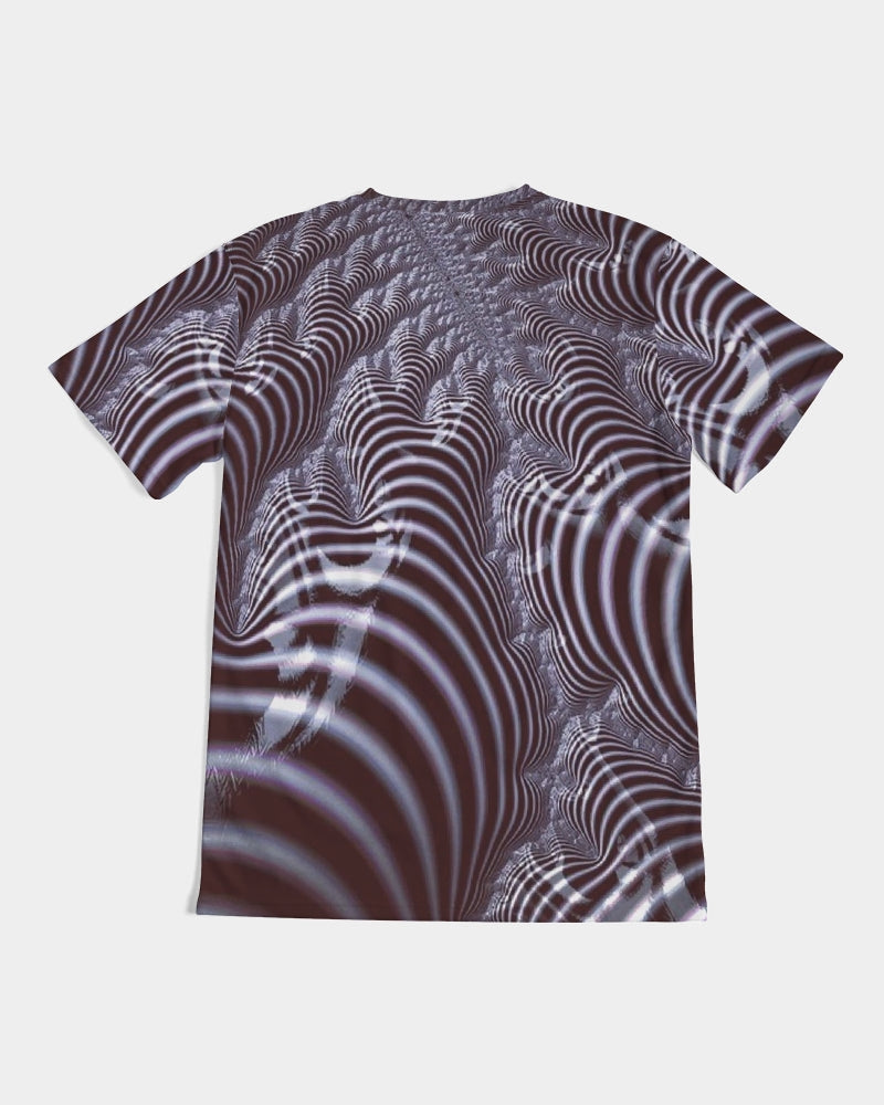 Black and White Spiral Fractal Men's Tee