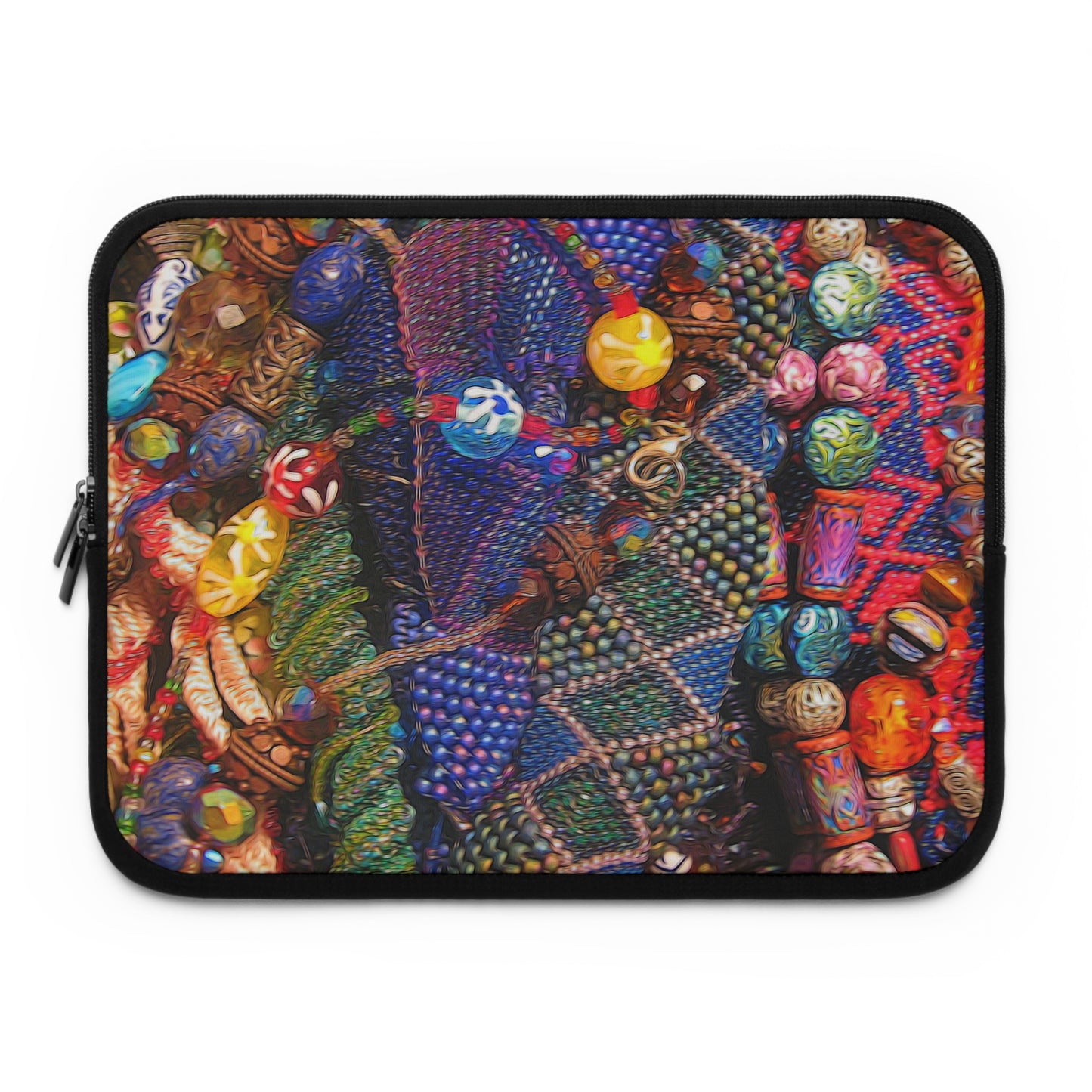 Beaded Jewelry Still Life Laptop Sleeve