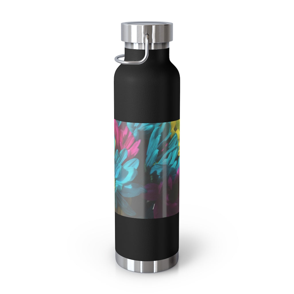 Raw Flowers 4 22oz Vacuum Insulated Bottle