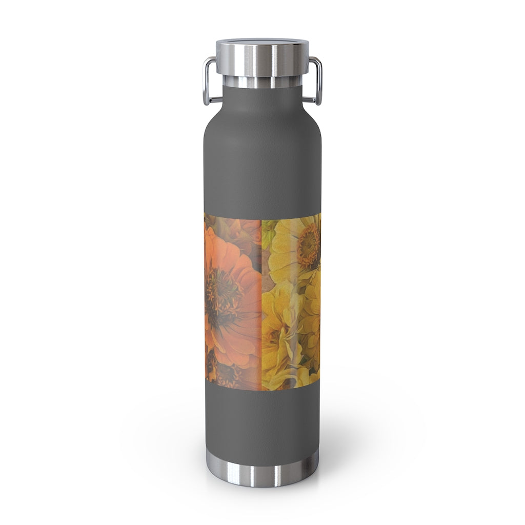 Yellow Zinnias 22oz Vacuum Insulated Bottle