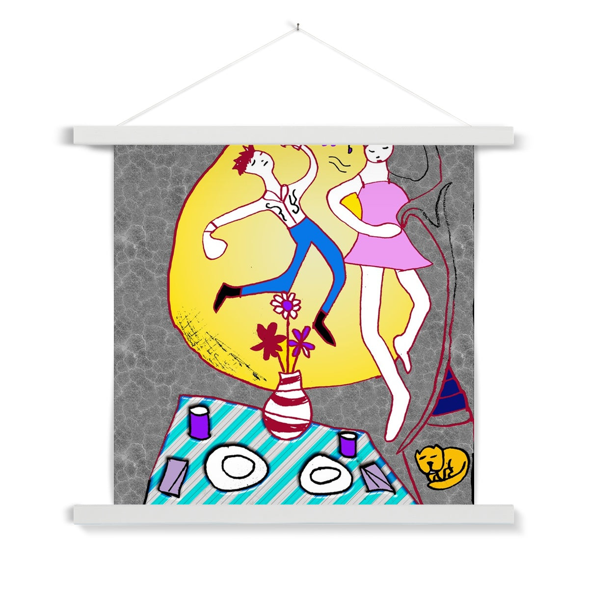 Dancin In The Moonlight Fine Art Print with Hanger