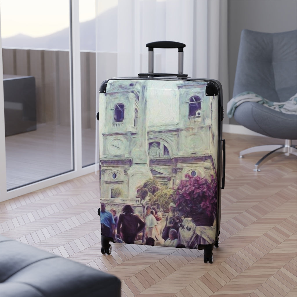 Spanish Steps In Rome Suitcases