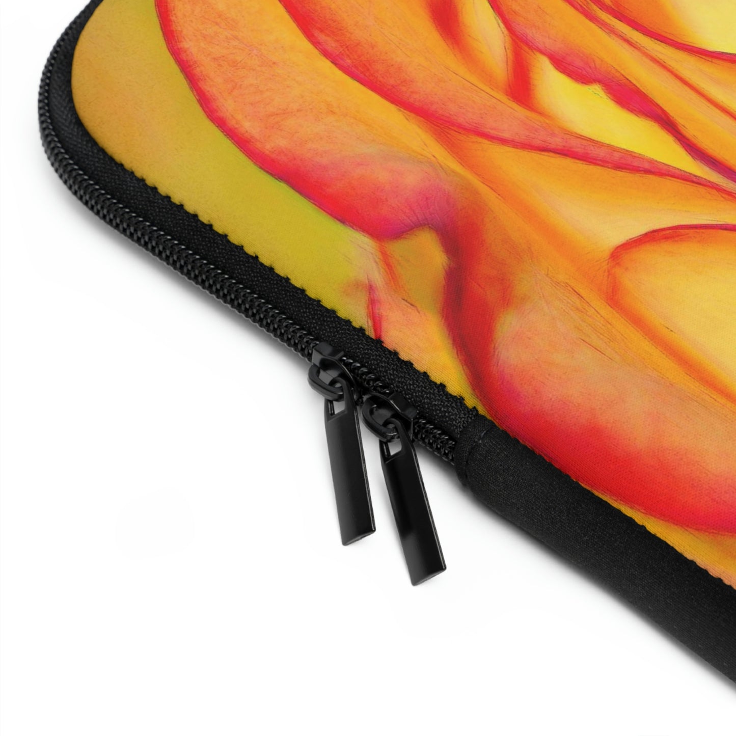 Bright Orange Rose Laptop Sleeve
