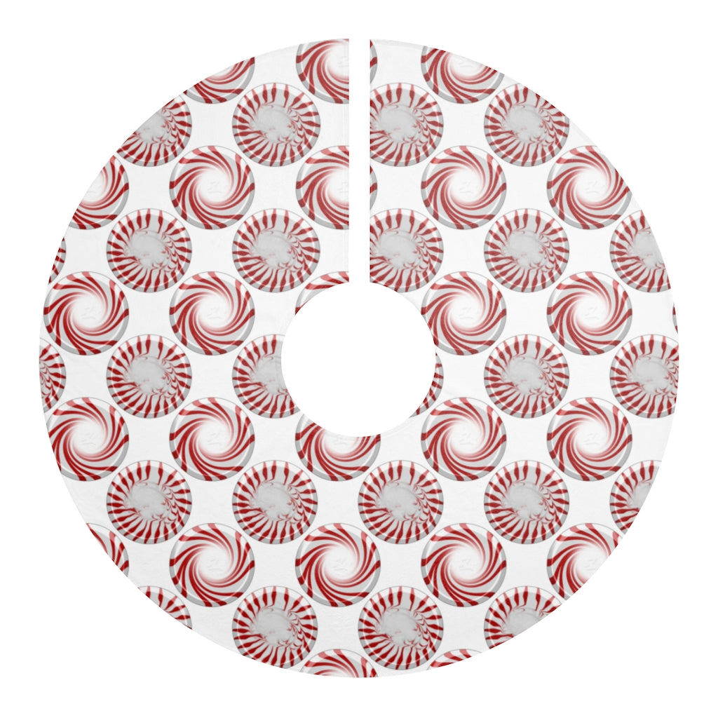 Peppermint Candy Pattern Christmas Tree Skirts