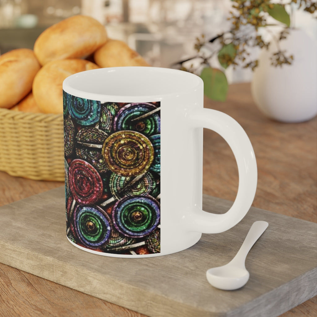 Glitter Lollipop Pattern Ceramic Mugs (11oz\15oz\20oz)