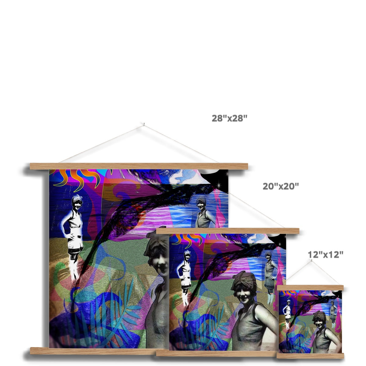 The Swimmer Fine Art Print with Hanger
