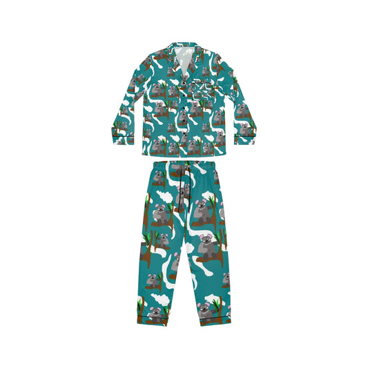 Koala Bears Pattern Women's Satin Pajamas (AOP)