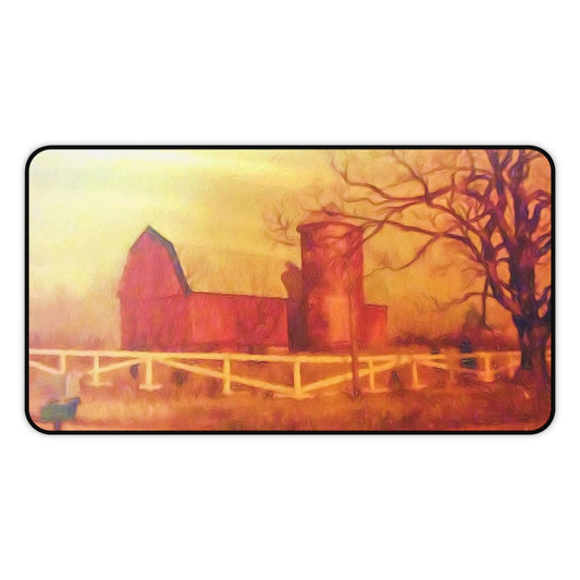 Barn Painting Desk Mat