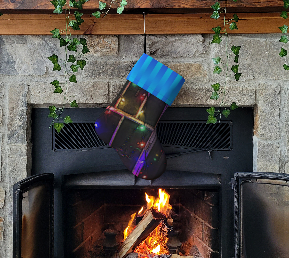 Christmas Lights Refract Stocking