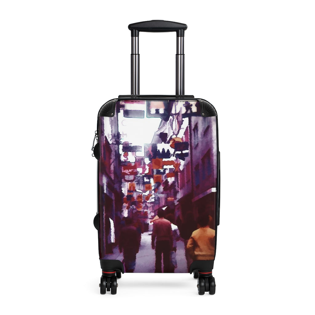 Vintage City Market Suitcases
