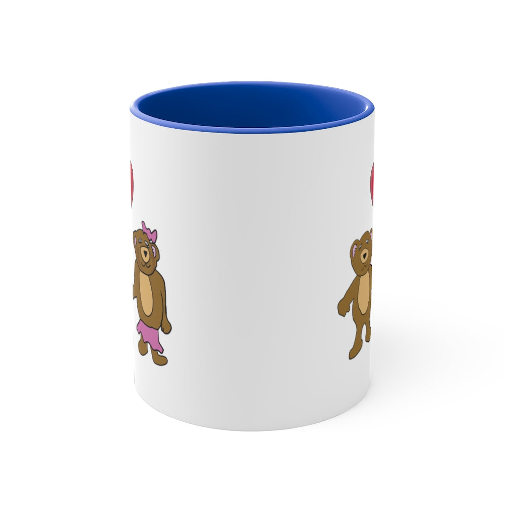 Teddy Bear Valentine 11oz Accent Mug