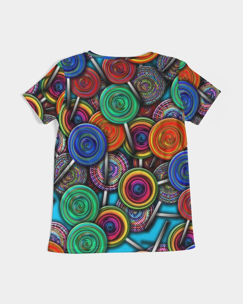 Colorful Lollipops Women's V-Neck Tee
