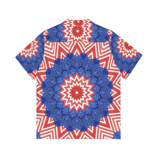 Stars and Stripes Pattern Men's Hawaiian Shirt (AOP)