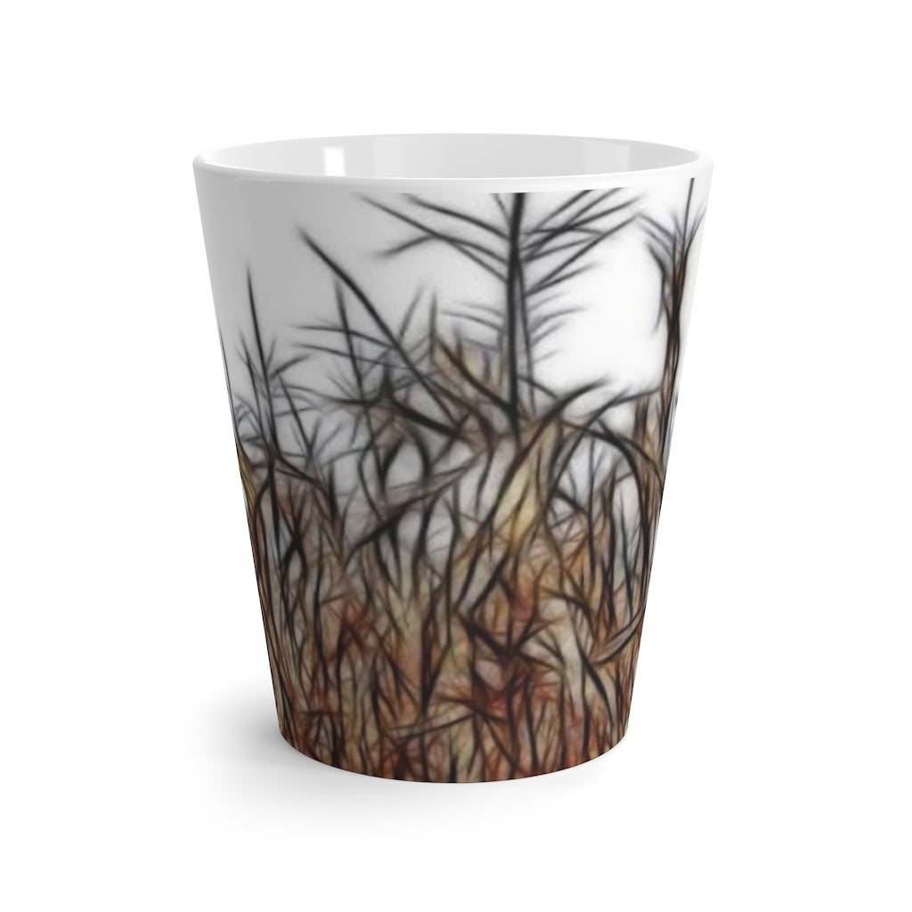 Cornfield on White Latte Mug