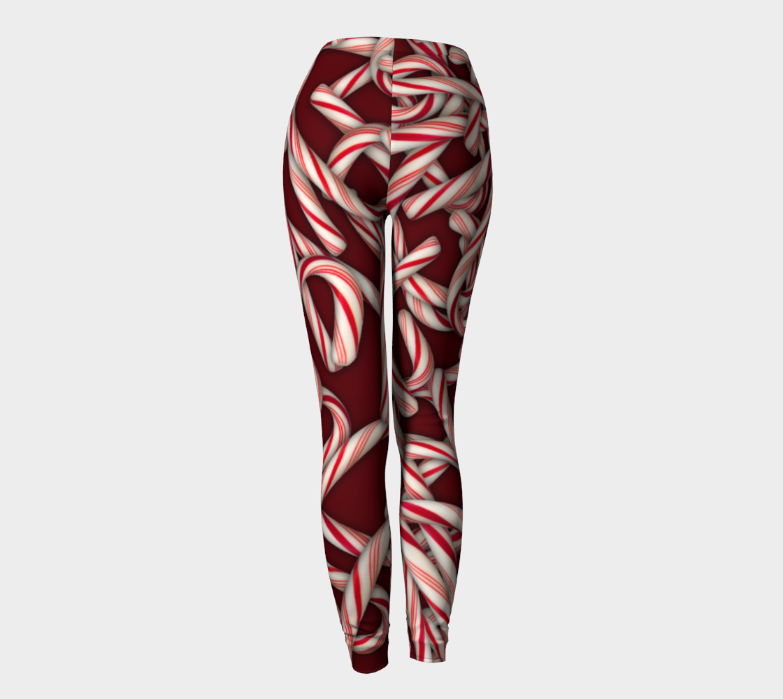 Candy Cane Pattern Leggings