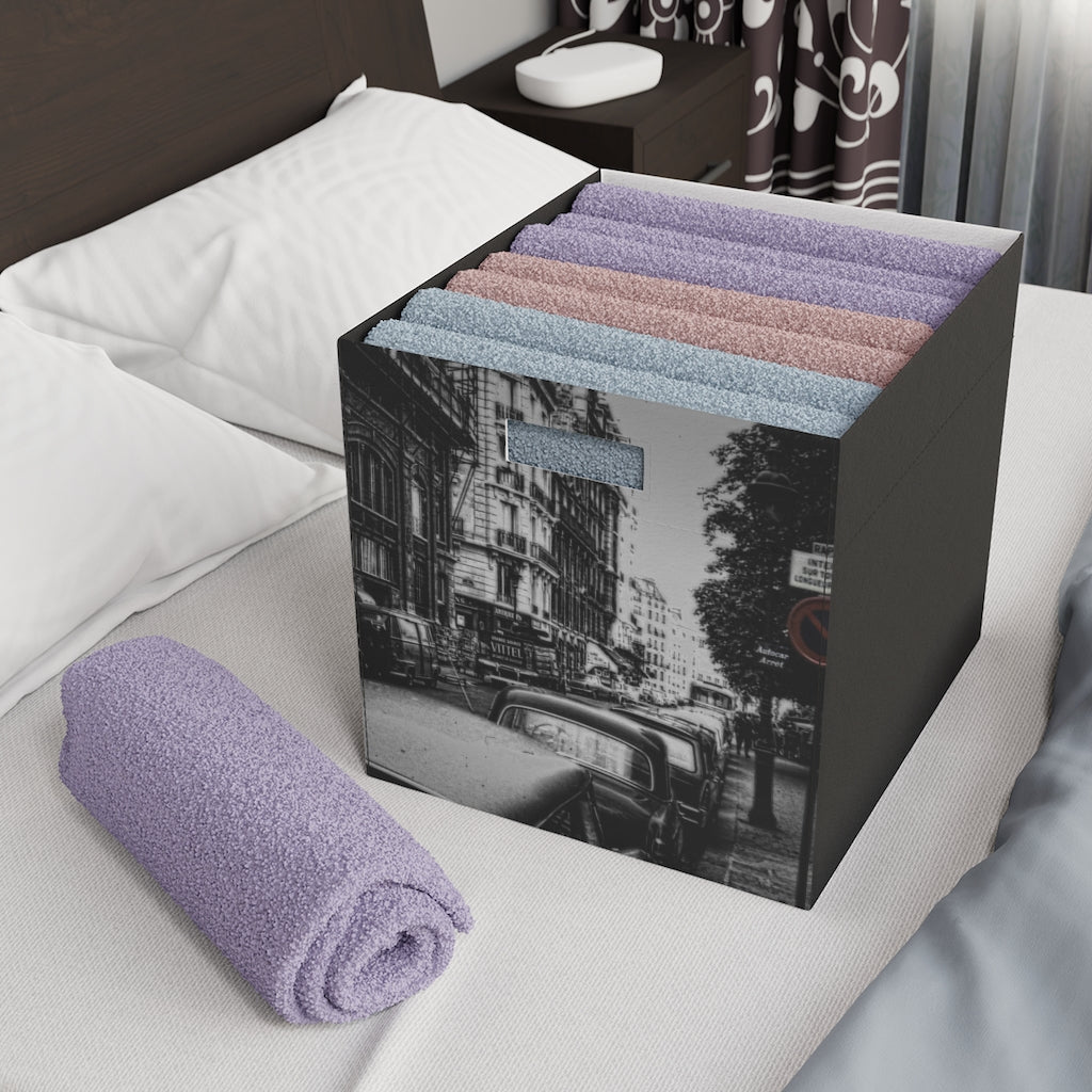 Paris Street 1967 Felt Storage Box