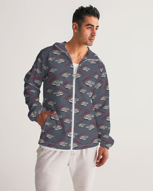 Sushi Pattern Men's Windbreaker