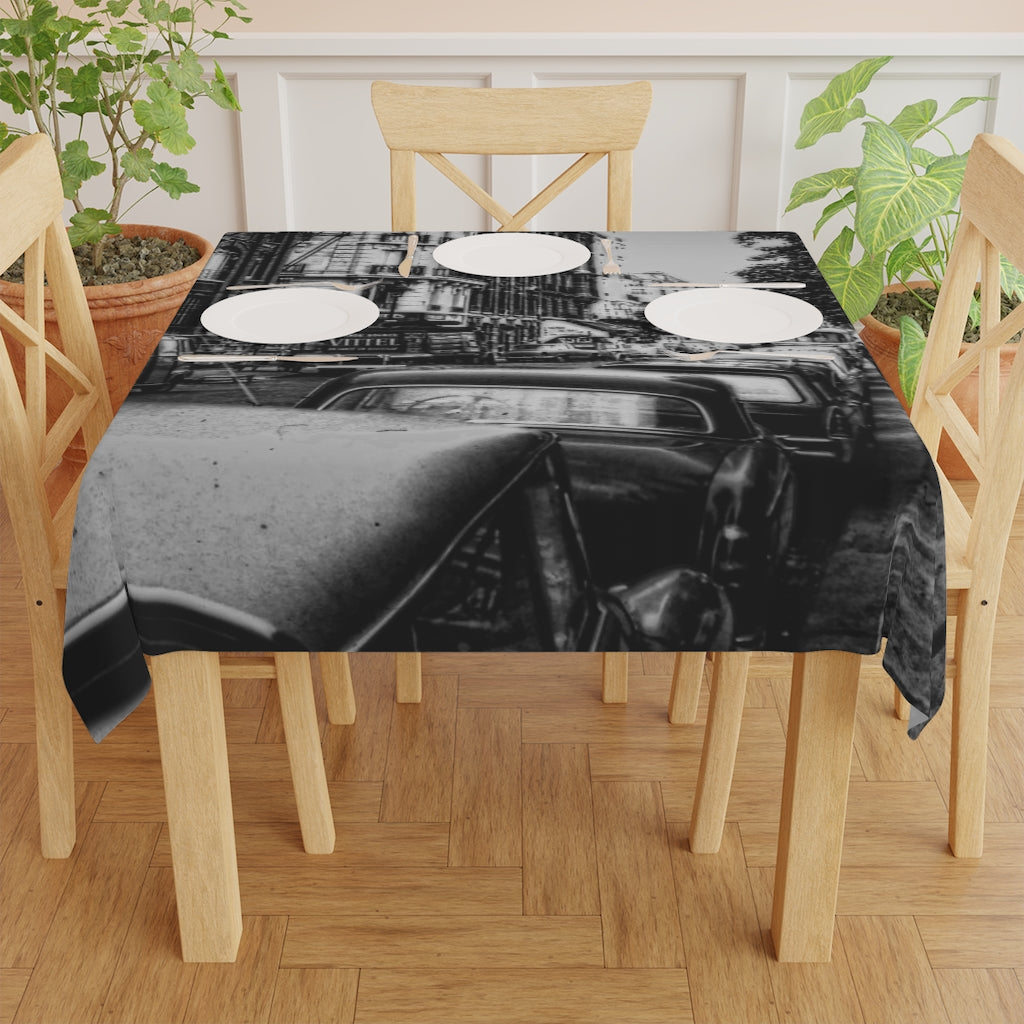 Paris Street 1967 Tablecloth