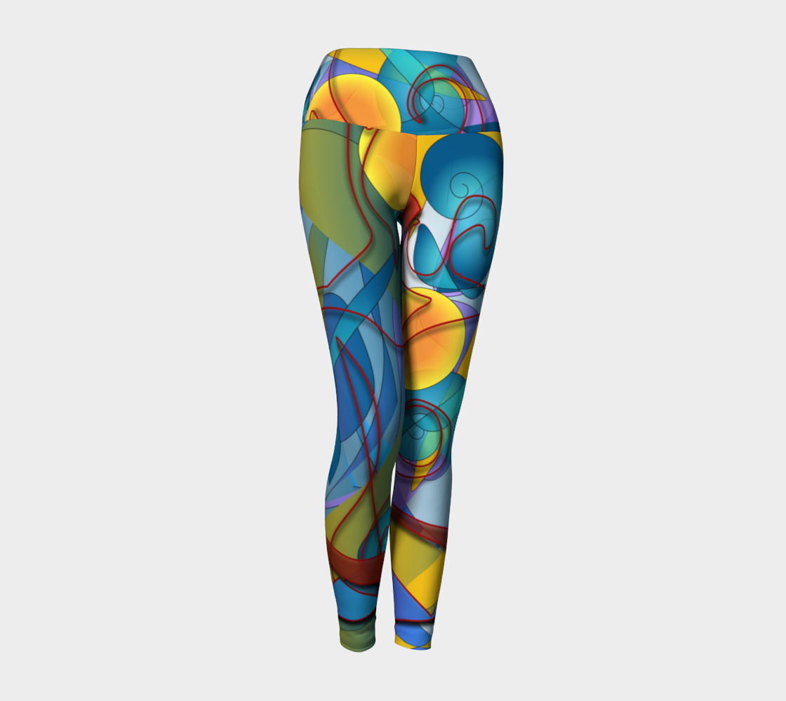 Geometry Collage Yoga Leggings