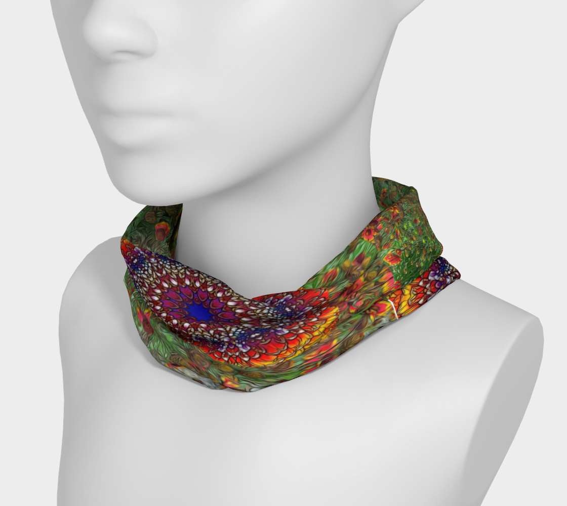 Orange Flower Garden Headband