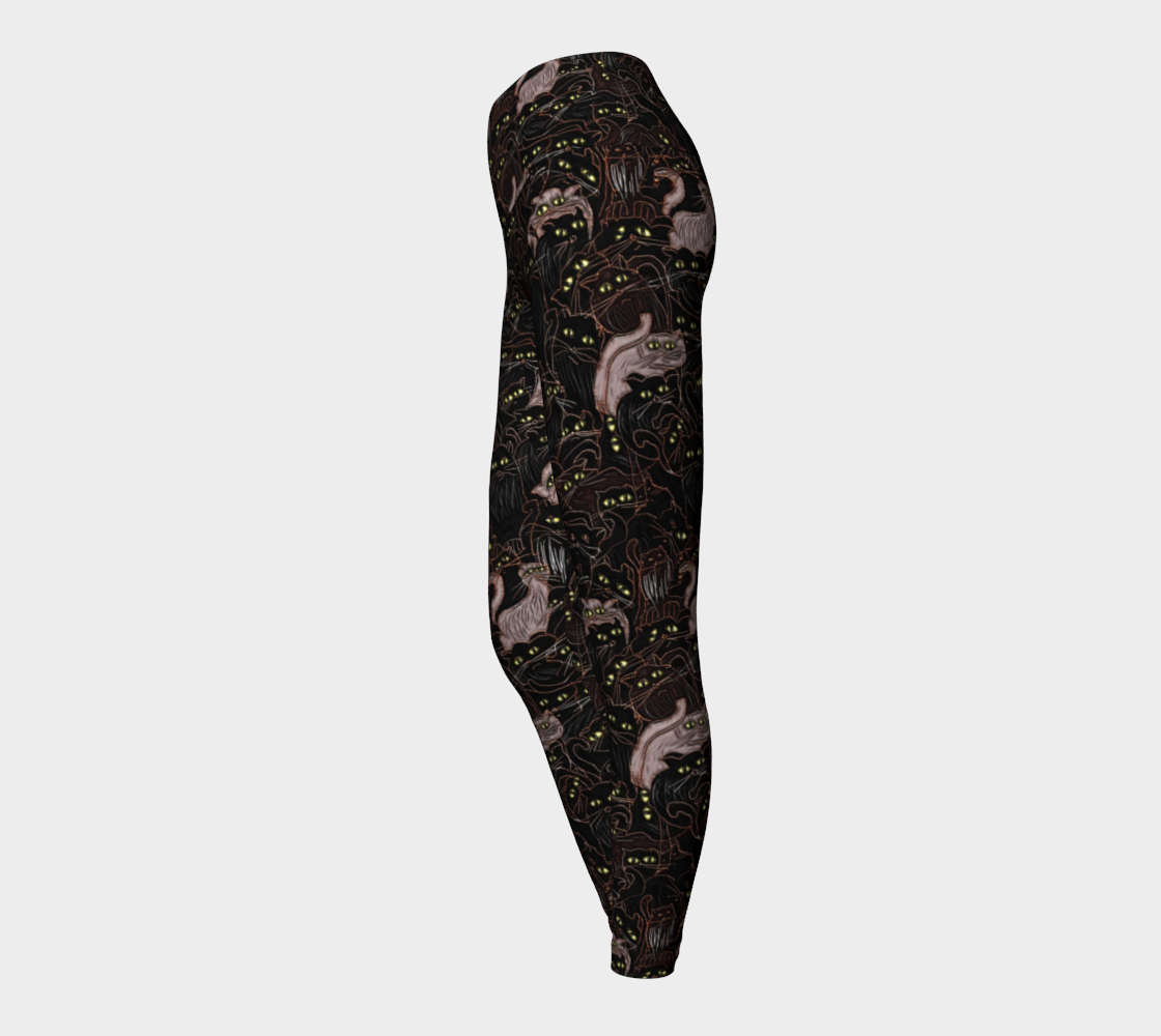 Black Cats Yoga Leggings