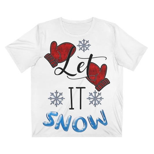 Let It Snow Unisex AOP Cut & Sew T-Shirt
