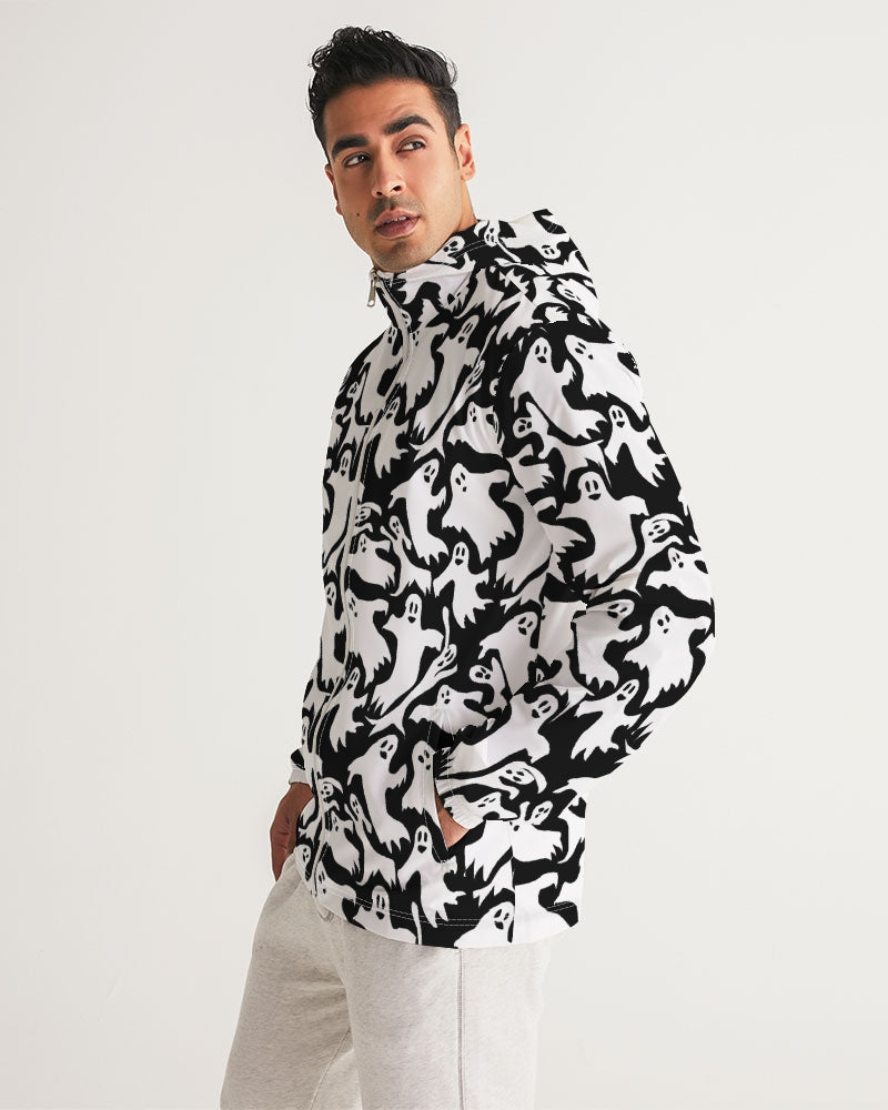 Ghosts Pattern Men's Windbreaker