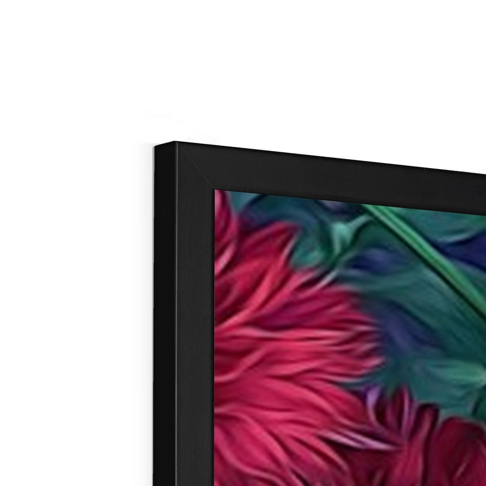 Red Mums Framed Print