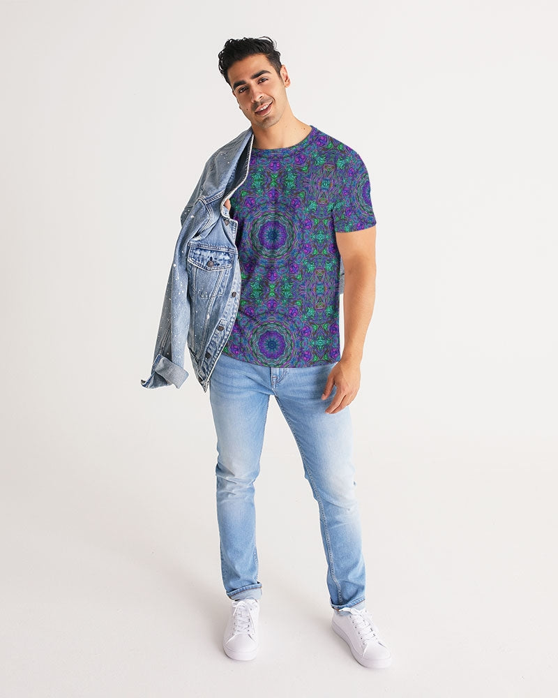 Blue Green Purple Kaleidoscope Men's Tee