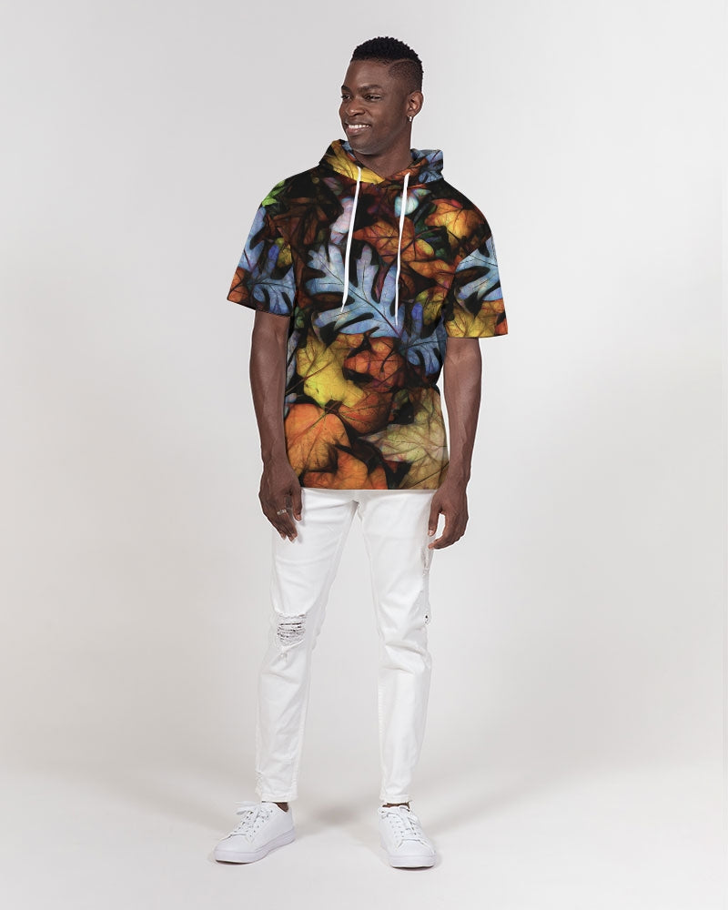 Mid October Leaves Men's Premium Heavyweight Short Sleeve Hoodie